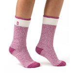 Ladies Original Snowdrop Twist Socks - Pink