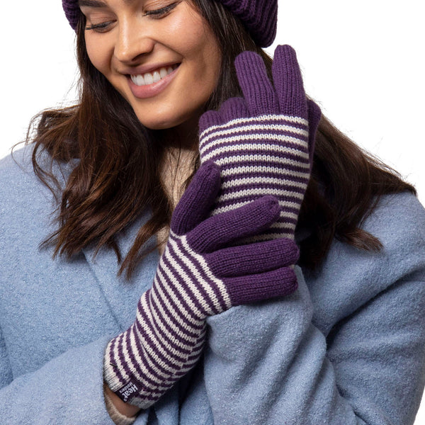 Guantes térmicos Oslo para mujer - Púrpura