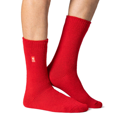 Chaussettes thermiques originales pour hommes - Rouge