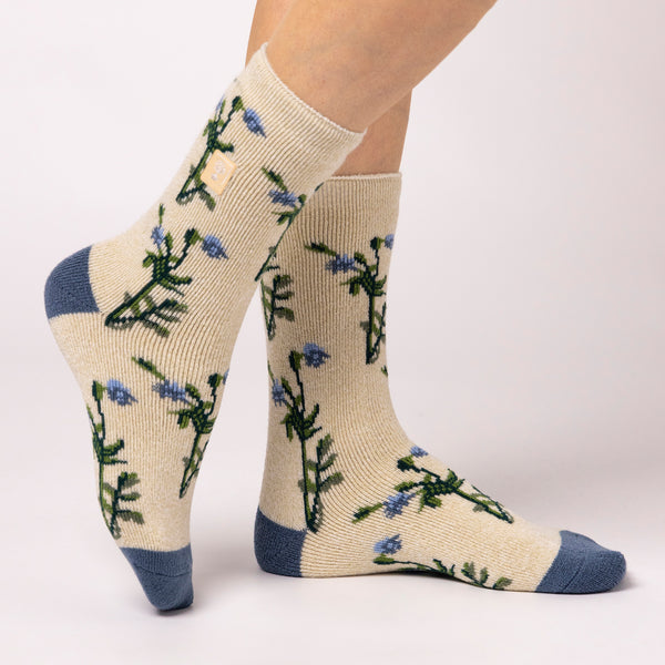 Damen Lite Jacquard Socken RHS Laub - Hafer
