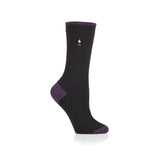 Damen Ultra Lite Oia Fersen- und Zehensocken – Schwarz und Lila