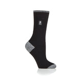 Chaussettes à talon et orteils Ultra Lite Oia pour femmes - Noir et blanc