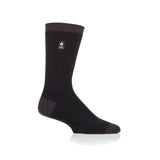 Mens Ultra Lite Budapest Heel & Toe Socks - Black