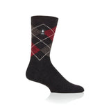 Herren Ultra Lite Caracas Argyle-Socken – Anthrazit