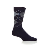 Ultra Lite Wicklam Argyle-Socken für Herren – Marineblau und Blau