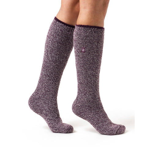 Damen Original Outdoors Lange Socken aus Merinowollmischung – Wein