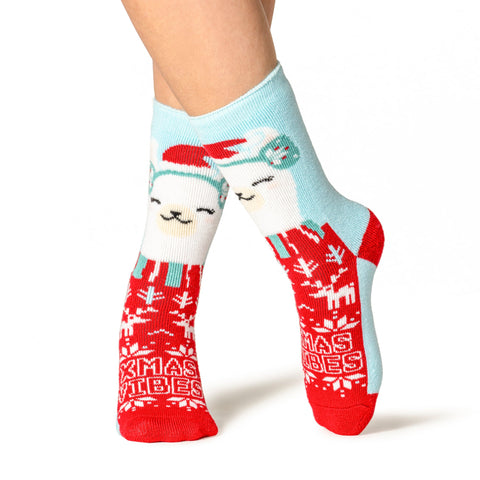 Chaussettes de Noël Lite pour dames - Alpaga douillet