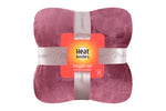 Couverture/jet thermique en polaire de luxe - Cerise