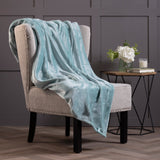 Luxury Fleece Thermal Blanket/Throw - Duck Egg