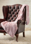 Coperta/plaid termico di lusso in pile - rosa scuro