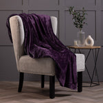 Luxury Fleece Thermal Blanket/Throw - Mulled Wine