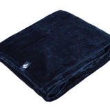 Coperta/plaid termico in pile di lusso - Blu marino