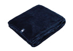 Luxuriöse Fleece-Thermodecke/Überwurf – Marineblau