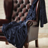 Coperta/plaid termico in pile di lusso - Blu marino